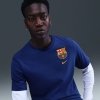 Koszulka Nike FC Barcelona Crest Tee HQ8396-455 XL niebieski